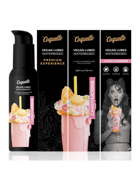 COQUETTE PREMIUM EXPERIENCE LUBRICANTE VEGANO CANDYLICIOUS 100ML