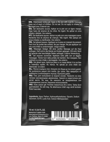 COQUETTE POCKET LUBRICANTE KISSABLE BASE AGUA FRESA 10 ML