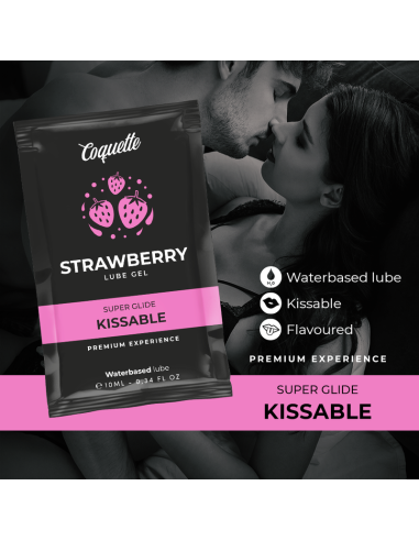COQUETTE POCKET LUBRICANTE KISSABLE BASE AGUA FRESA 10 ML