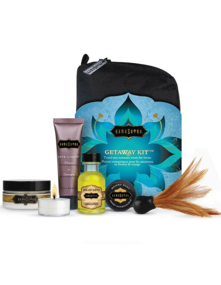 KAMASUTRA ROMANTICO Y LUJOSO KIT EN TAMANO VIAJE
