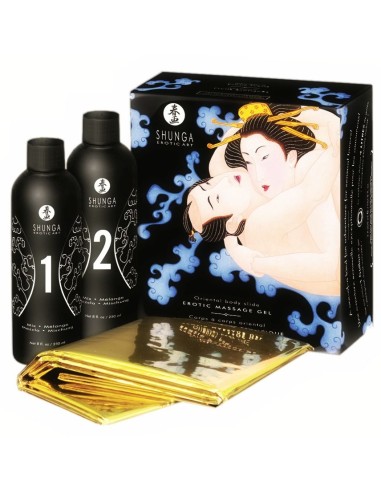 SHUNGA GEL DE MASAJE EROTICO CUERPO A CUERPO ORIENTAL FRUTAS EXOTICAS