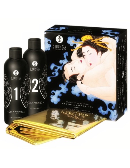 SHUNGA GEL DE MASAJE EROTICO CUERPO A CUERPO ORIENTAL FRUTAS EXOTICAS