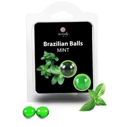 SECRETPLAY BRAZILIAN BALLS MENTA SET 2 BOLAS