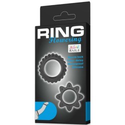 KIT 2 ANILLOS SILICONA RING FLOWERING 2