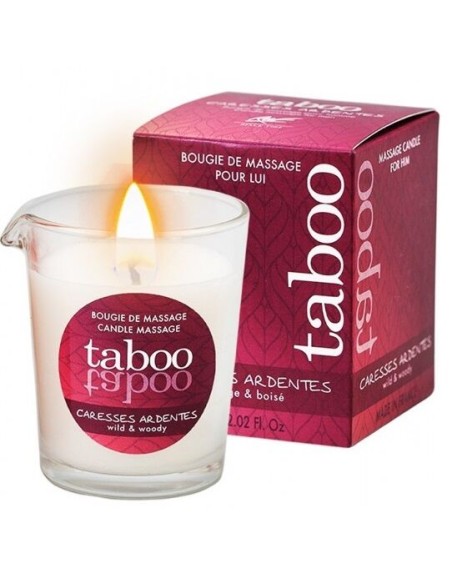 TABOO VELA DE MASAJE PARA eL CARESSES ARDENTES AROMA HELECHO