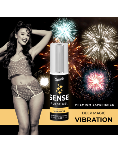 COQUETTE PULSE GEL FRESA VIBRACIoN LIQUIDA PREMIUM 6ML