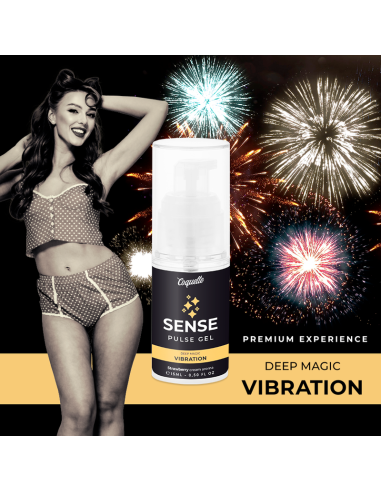 COQUETTE PULSE GEL FRESA VIBRACIoN LIQUIDA PREMIUM 15ML