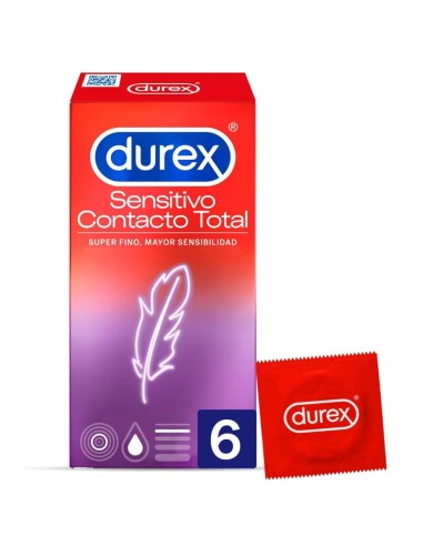 DUREX SENSITIVO CONTACTO TOTAL 6 UDS