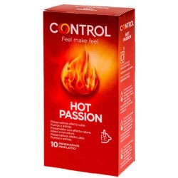 CONTROL HOT PASSION PRESERVATIVOS EFECTO CALOR 10 UNIDADES