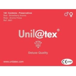 UNILATEX PRESERVATIVOS ROJOS FRESA 144 UDS 2