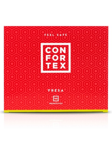 CONFORTEX PRESERVATIVOS FRESA CAJA 144 UDS