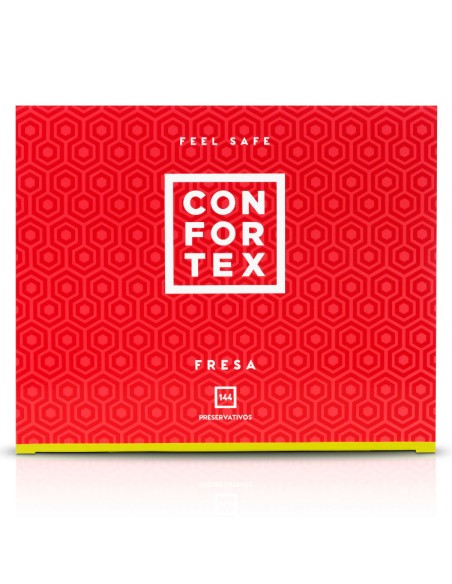 CONFORTEX PRESERVATIVOS FRESA CAJA 144 UDS CONFORTEX PRESERVATIVOS FRESA CAJA 144 UDS