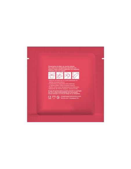 CONFORTEX PRESERVATIVOS FRESA CAJA 144 UDS CONFORTEX PRESERVATIVOS FRESA CAJA 144 UDS