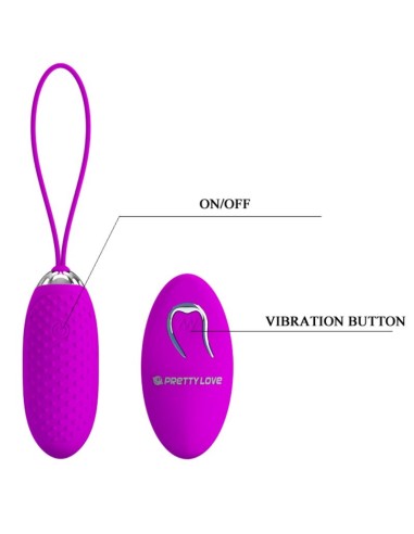 PRETTY LOVE JOANNA HUEVO VIBRADOR CONTROL REMOTO 12 MODOS