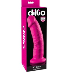 DILLIO DILDO CON VENTOSA ROSA 229 CM 2