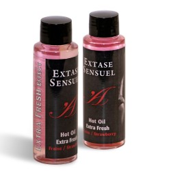 EXTASE SENSUEL ACEITE DE MASAJE EFECTO EXTRA FRESH FRESA 100ML 2