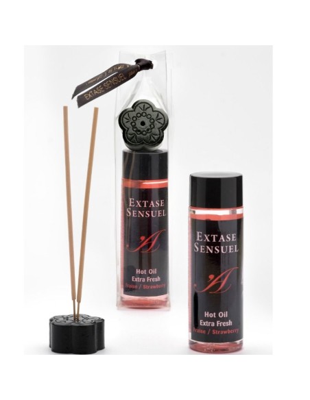 EXTASE SENSUEL ACEITE DE MASAJE EFECTO EXTRA FRESH FRESA 100ML