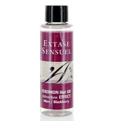EXTASE SENSUEL A DE MASAJE EFECTO CALOR CON FEROMONAS MORA 100ML 2