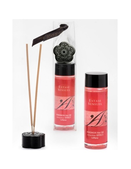 EXTASE SENSUEL A DE MASAJE EFECTO CALOR CON FEROMONAS PIRULET 100ML