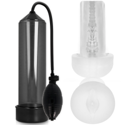 PUMP ADDICTED RX3 BOMBA ERECCIoN TRANSPARENTE CON MASTURBADOR 2