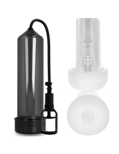 PUMP ADDICTED BOMBA ERECCIoN RX7 NEGRO CON MASTURBADOR