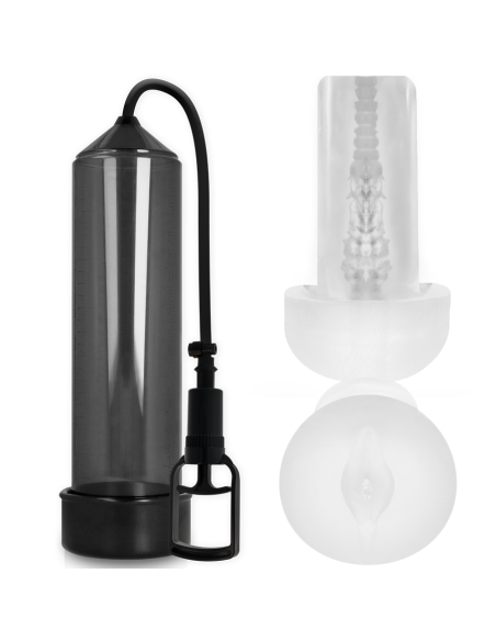 PUMP ADDICTED BOMBA ERECCIoN RX7 NEGRO CON MASTURBADOR