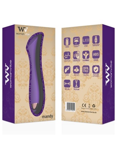 WOMANVIBE MANDY VIBRADOR RECARGABLE SILICONA PUNTO K