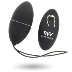 WOMANVIBE ALSAN HUEVO CONTROL REMOTO NEGRO SILICONA NEGRO 2