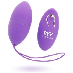 WOMANVIBE ALSAN HUEVO CONTROL REMOTO NEGRO SILICONA PURPLE 2
