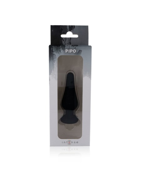 INTENSE ANAL PLUG PIPO M SILICONE NEGRO 11 CM