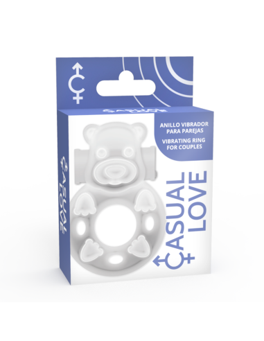 CASUAL LOVE 26 ANILLO VIBRADOR CONEJITO TRANSPARENTE