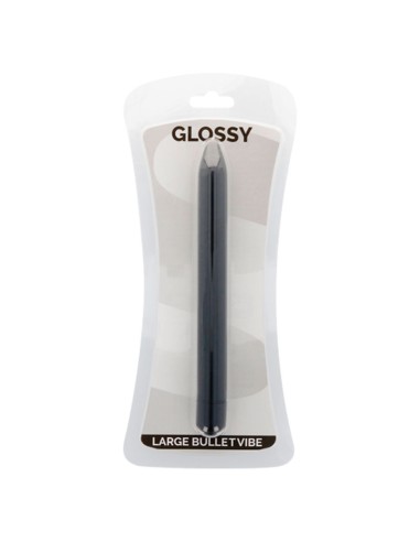 GLOSSY SLIM VIBRADOR NEGRO
