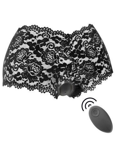 BLACK SILVER ZARA ESTIMULADOR CONTROL REMOTO CON PANTY