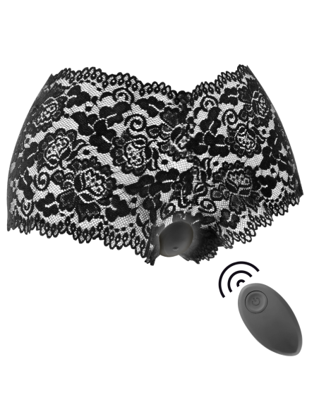BLACK SILVER ZARA ESTIMULADOR CONTROL REMOTO CON PANTY