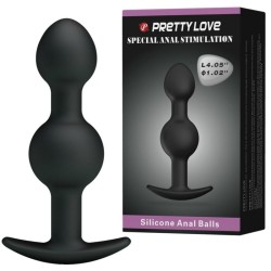 PRETTY LOVE BOLAS ANALES SILICONA ESTIMULACION ESPECIAL 103 CM NEGRO 2