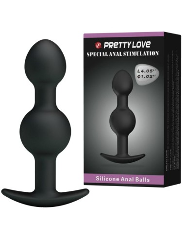 PRETTY LOVE BOLAS ANALES SILICONA ESTIMULACION ESPECIAL 103 CM NEGRO