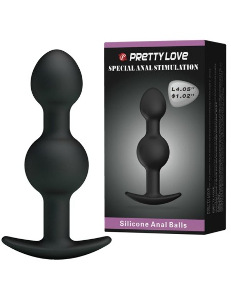 PRETTY LOVE BOLAS ANALES SILICONA ESTIMULACION ESPECIAL 103 CM NEGRO
