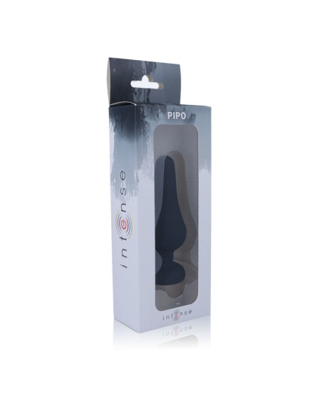 INTENSE ANAL PLUG PIPO L SILICONE NEGRO 13 CM