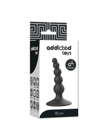 ADDICTED TOYS ANAL SEXUAL PLUG 10CM NEGRO