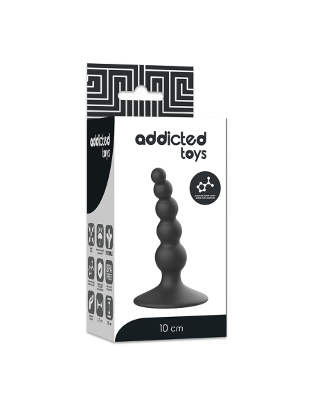 ADDICTED TOYS ANAL SEXUAL PLUG 10CM NEGRO ADDICTED TOYS ANAL SEXUAL PLUG 10CM NEGRO
