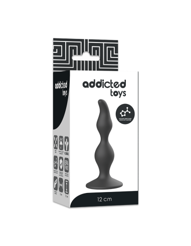 ADDICTED TOYS ANAL SEXUAL PLUG 12CM NEGRO