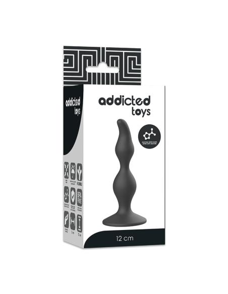 ADDICTED TOYS ANAL SEXUAL PLUG 12CM NEGRO ADDICTED TOYS ANAL SEXUAL PLUG 12CM NEGRO