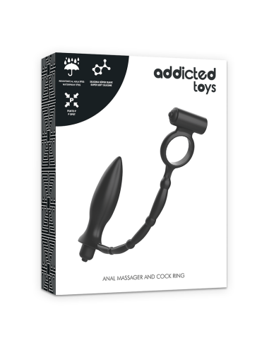 ADDICTED TOYS PLUG ANAL CON ANILLO VIBRADOR