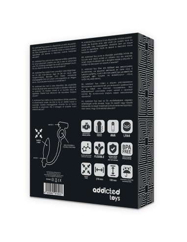 ADDICTED TOYS PLUG ANAL CON ANILLO VIBRADOR