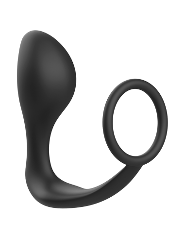 ADDICTED TOYS PLUG ANAL CON ANILLO SILICONA NEGRO