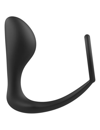 ADDICTED TOYS PLUG ANAL CON ANILLO SILICONA NEGRO