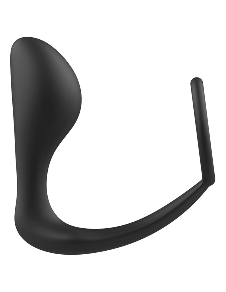 ADDICTED TOYS PLUG ANAL CON ANILLO SILICONA NEGRO