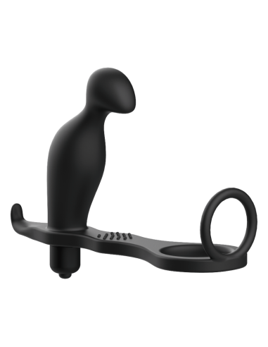 ADDICTED TOYS PLUG ANAL CON ANILLO SILICONA NEGRO