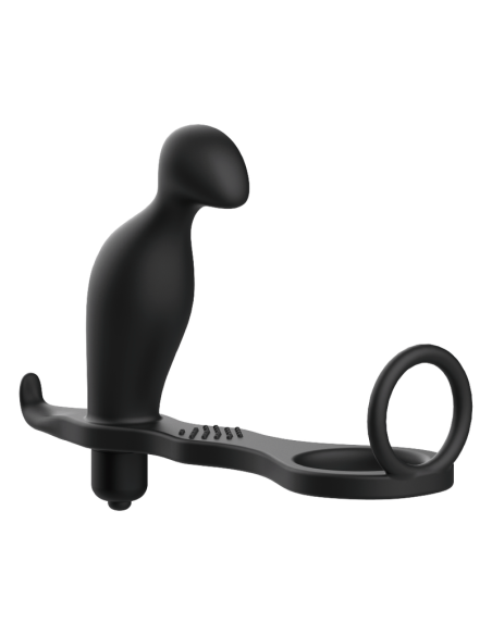 ADDICTED TOYS PLUG ANAL CON ANILLO SILICONA NEGRO
