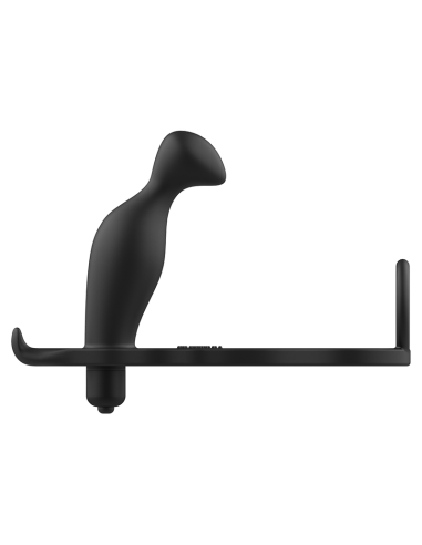 ADDICTED TOYS PLUG ANAL CON ANILLO SILICONA NEGRO